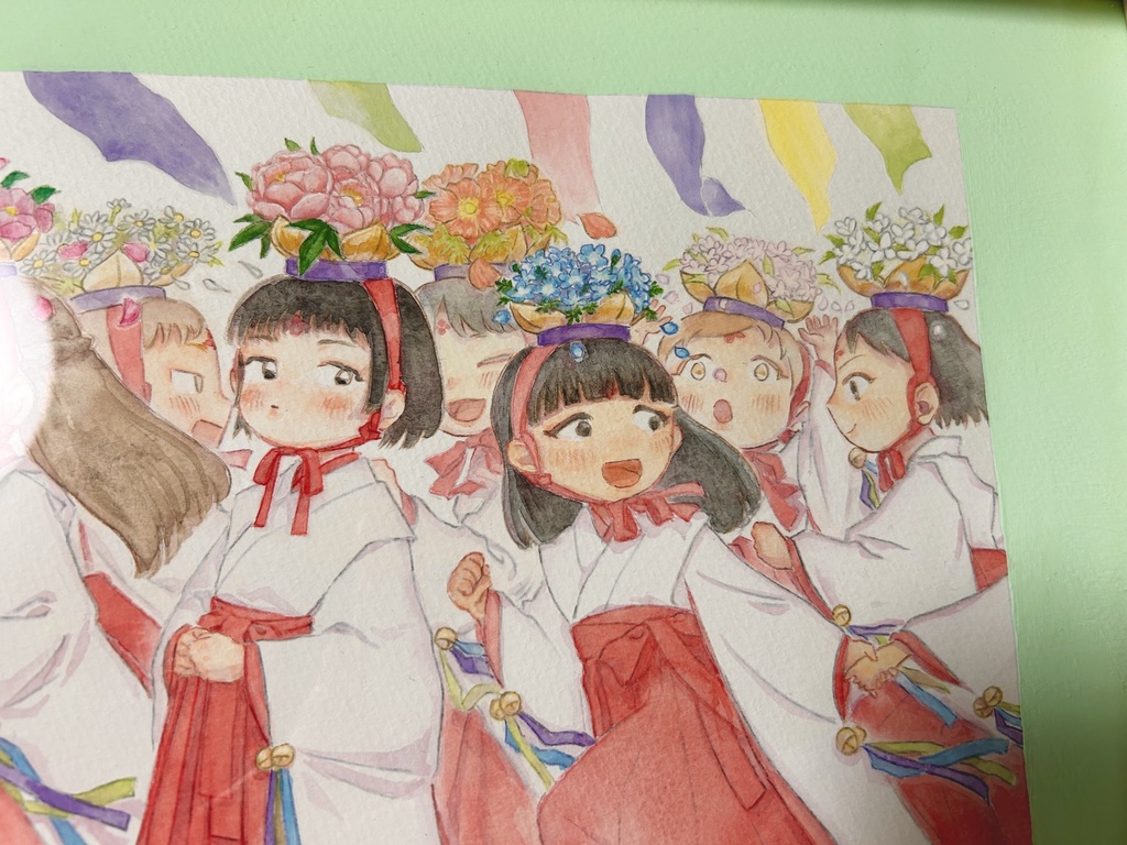 額装原画「花まつり」