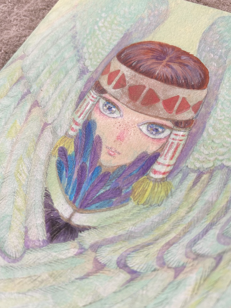原画「鳥族の少女」