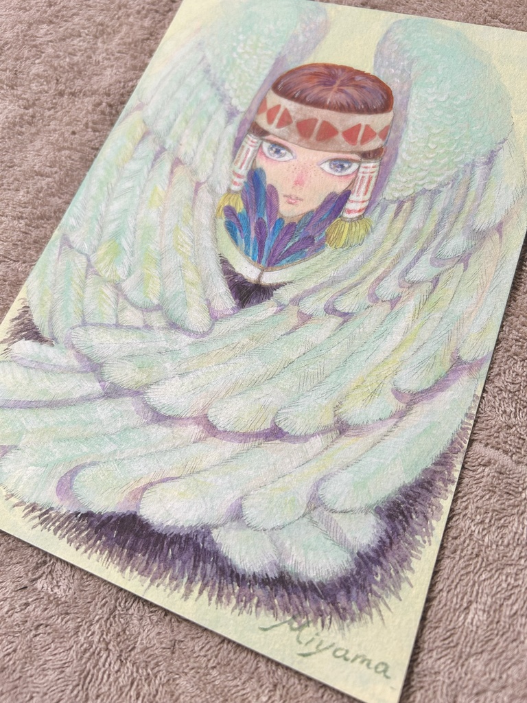 原画「鳥族の少女」