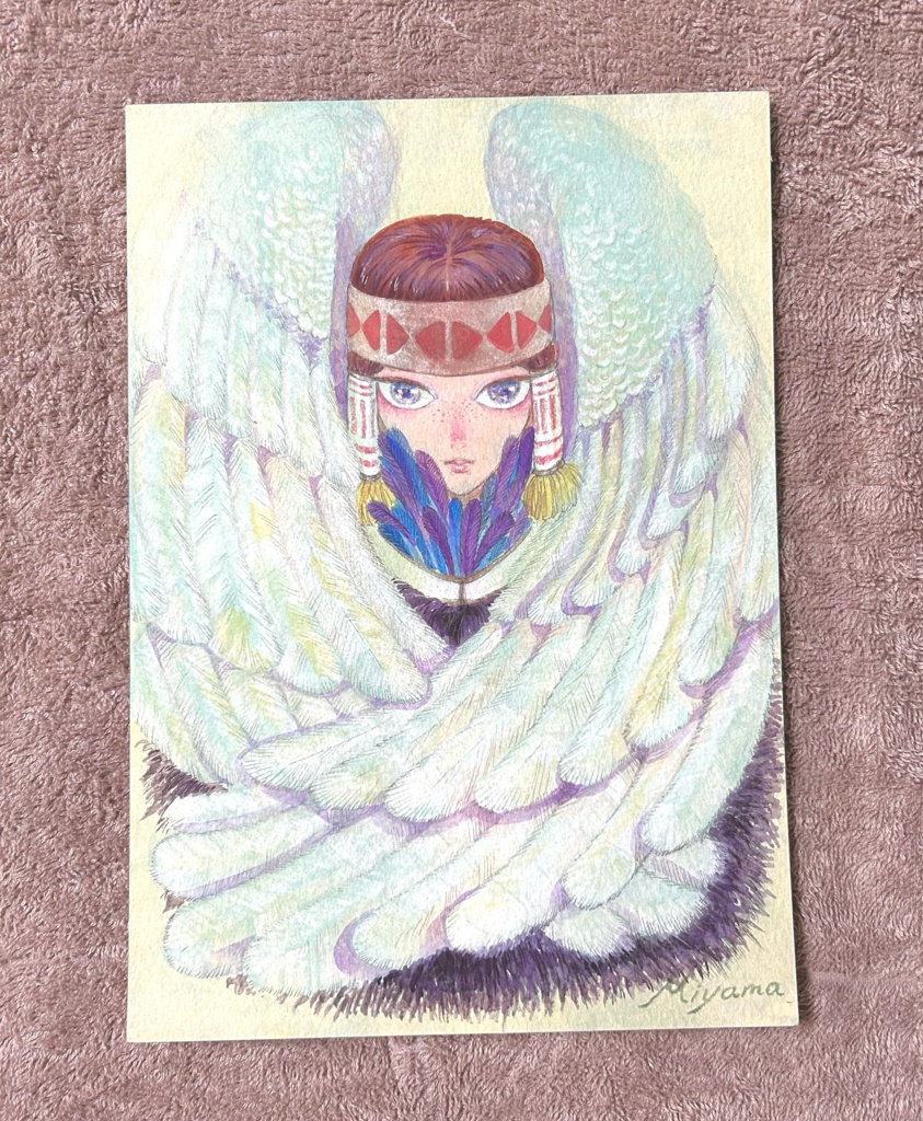 原画「鳥族の少女」