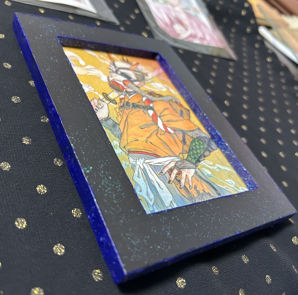 額入りイラスト