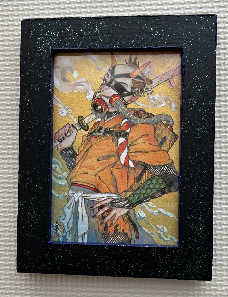 額入りイラスト