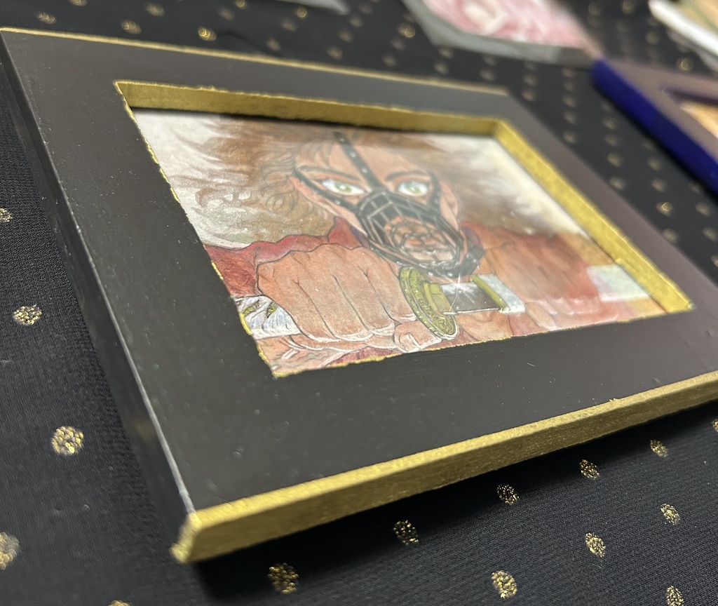 額入りイラスト