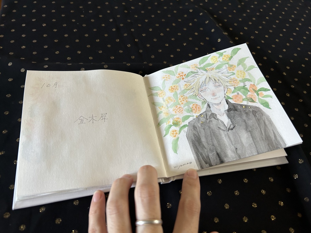 原画本『少年たちと季節の花のドローイング』