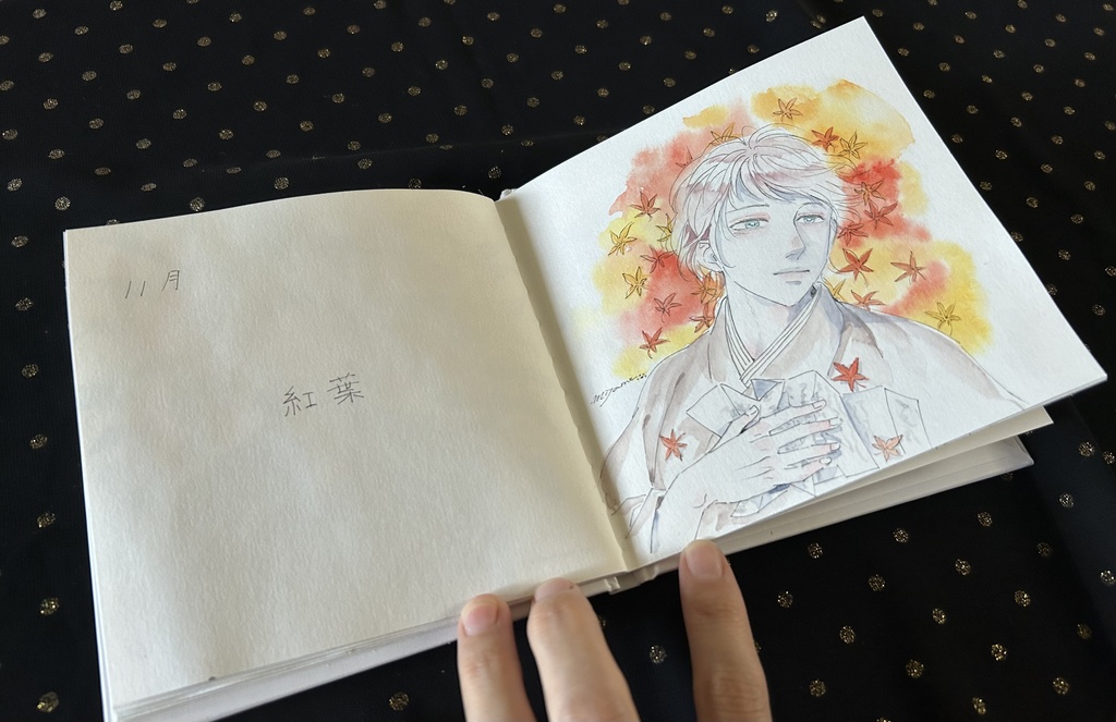 原画本『少年たちと季節の花のドローイング』