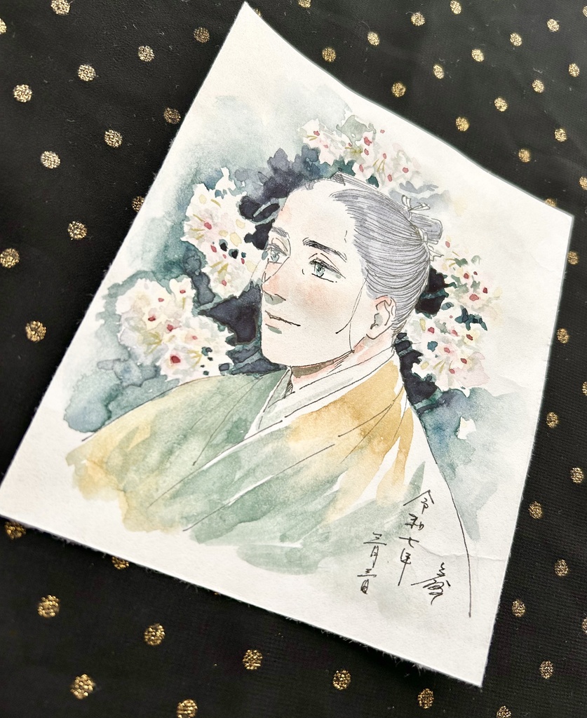 和紙ドローイング(歴史創作)