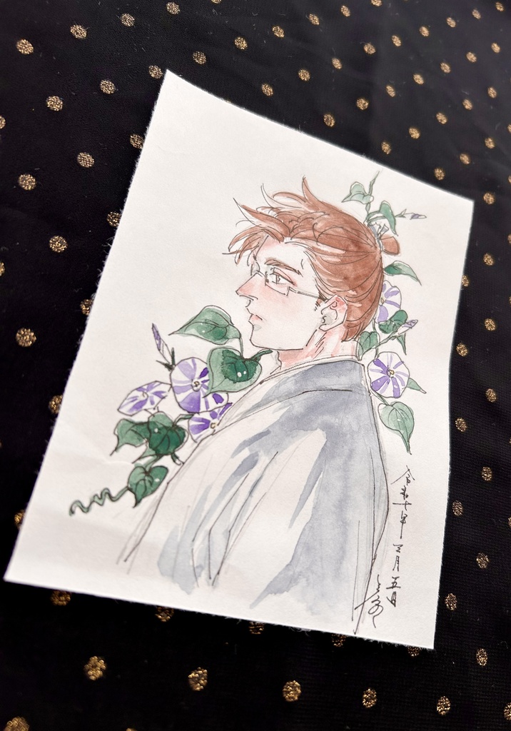 和紙ドローイング(歴史創作)