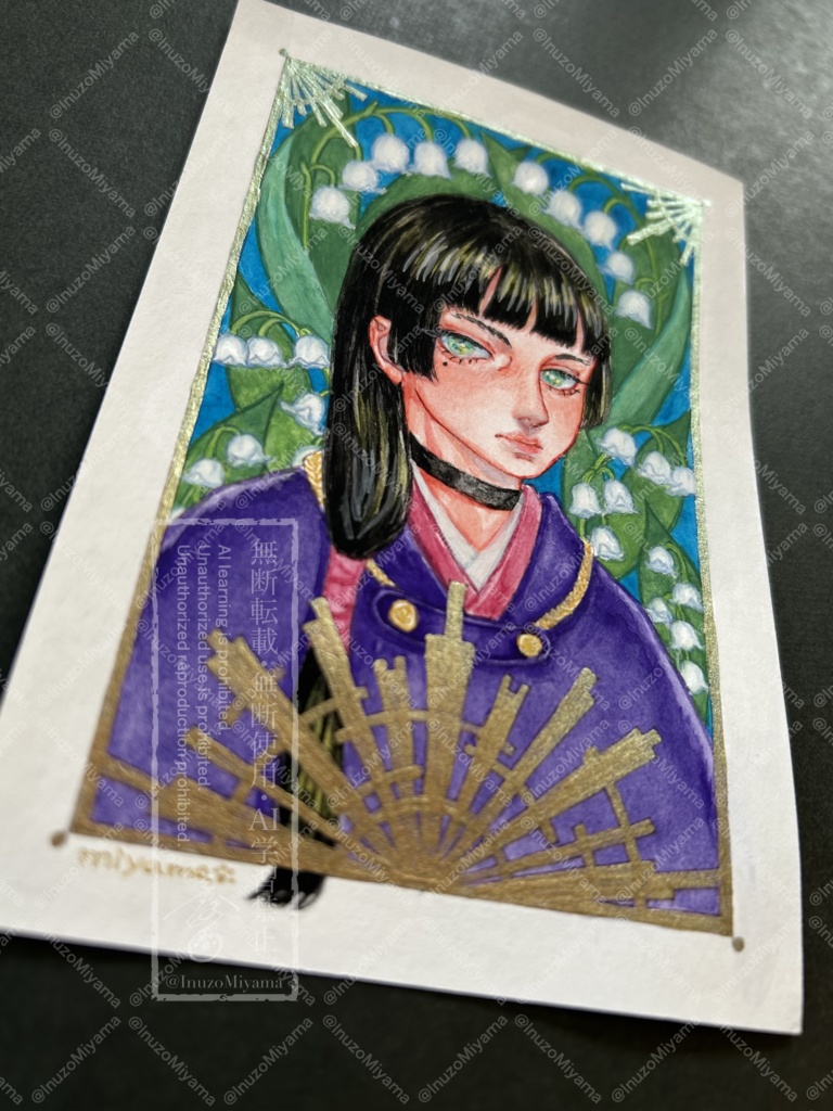 フレームレス原画『鈴蘭』