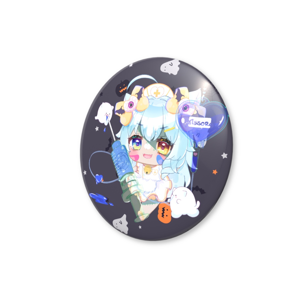 【ハロウィン】ゾンビナース コスプレ 缶バッジ