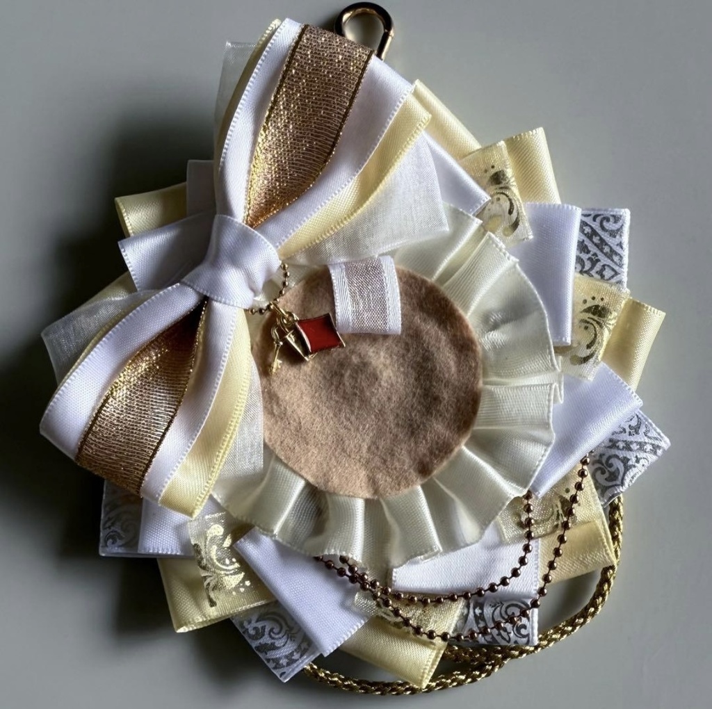 ハンドメイド ロゼット 痛ロゼット トランプ ダイヤ