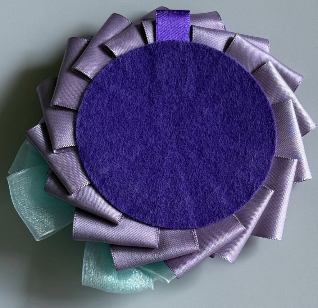 ハンドメイド ロゼット 痛ロゼット ROF-MAO Limitless 剣持刀也 紫×緑 パープル×グリーン