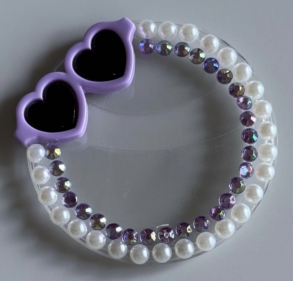 ハンドメイド ロゼット 痛ロゼット ROF-MAO Limitless 剣持刀也 紫×緑 パープル×グリーン