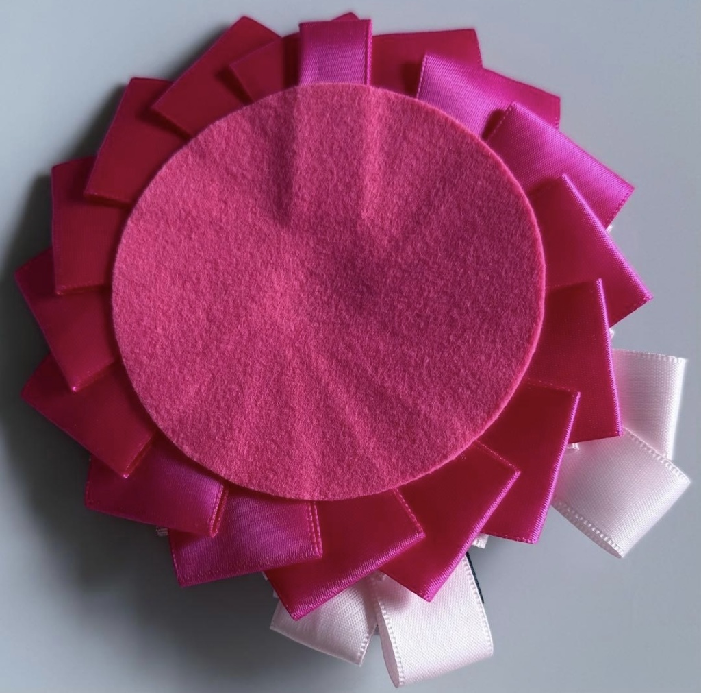 ハンドメイド ロゼット 痛ロゼット ROF-MAO Limitless 不破湊 ピンク×ネイビー 桃×紺