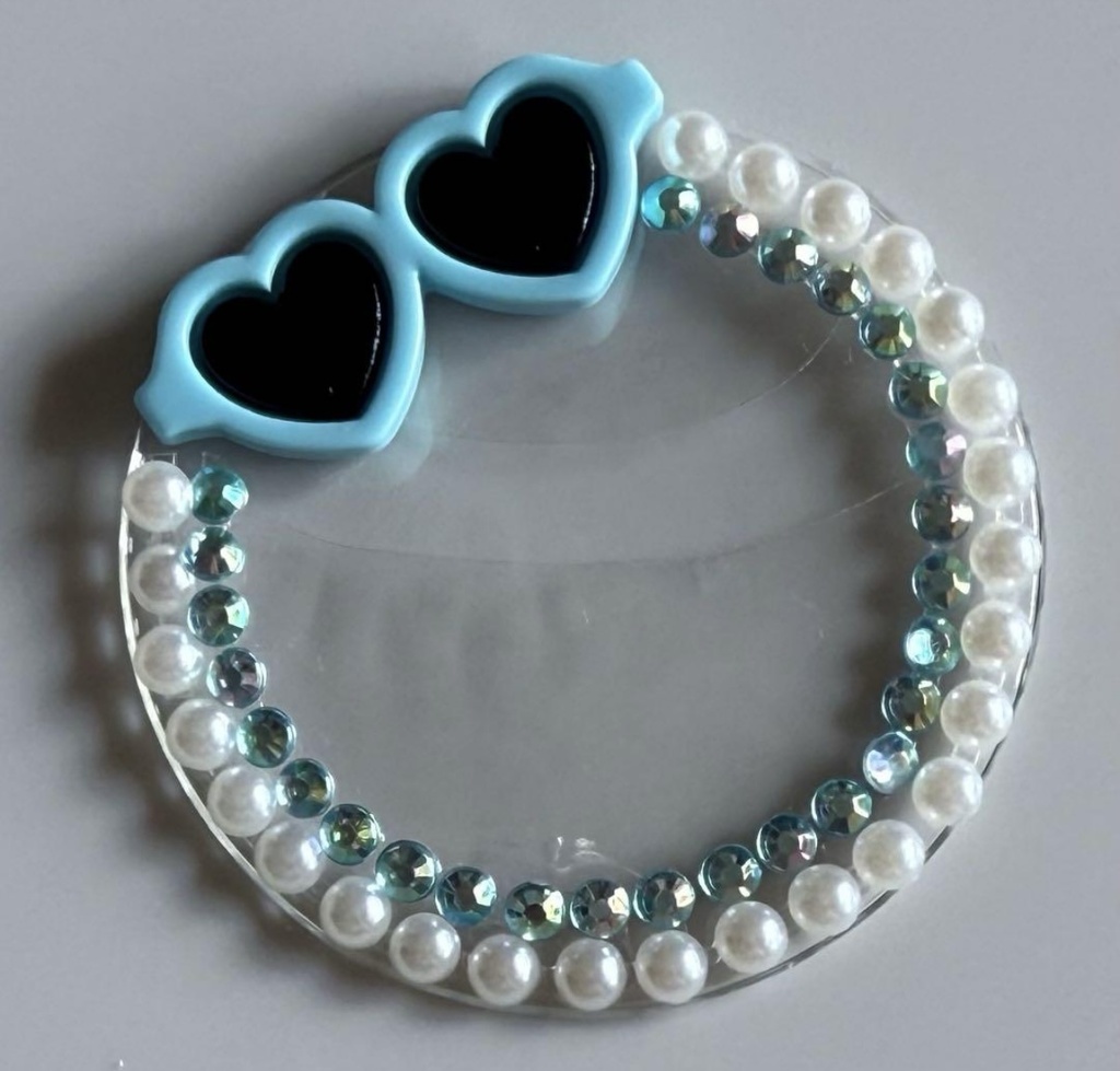 ハンドメイド ロゼット 痛ロゼット ROF-MAO Limitless 甲斐田晴 水色×黄色 ブルー×イエロー