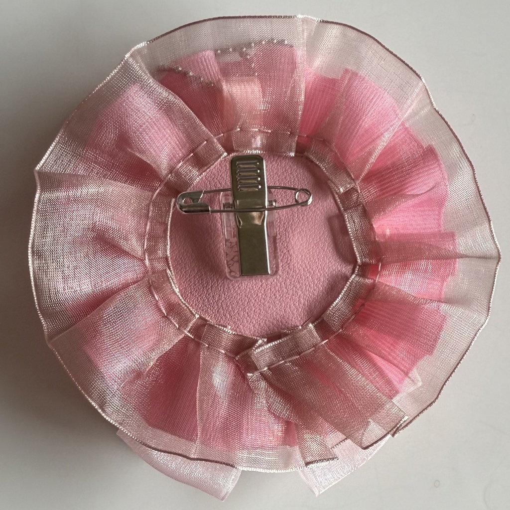 ハンドメイド ロゼット 痛ロゼット ピンク 桃色