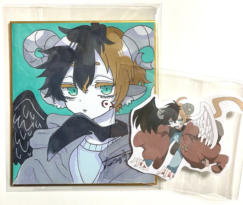 ミクア 原画小色紙 おまけシール付き