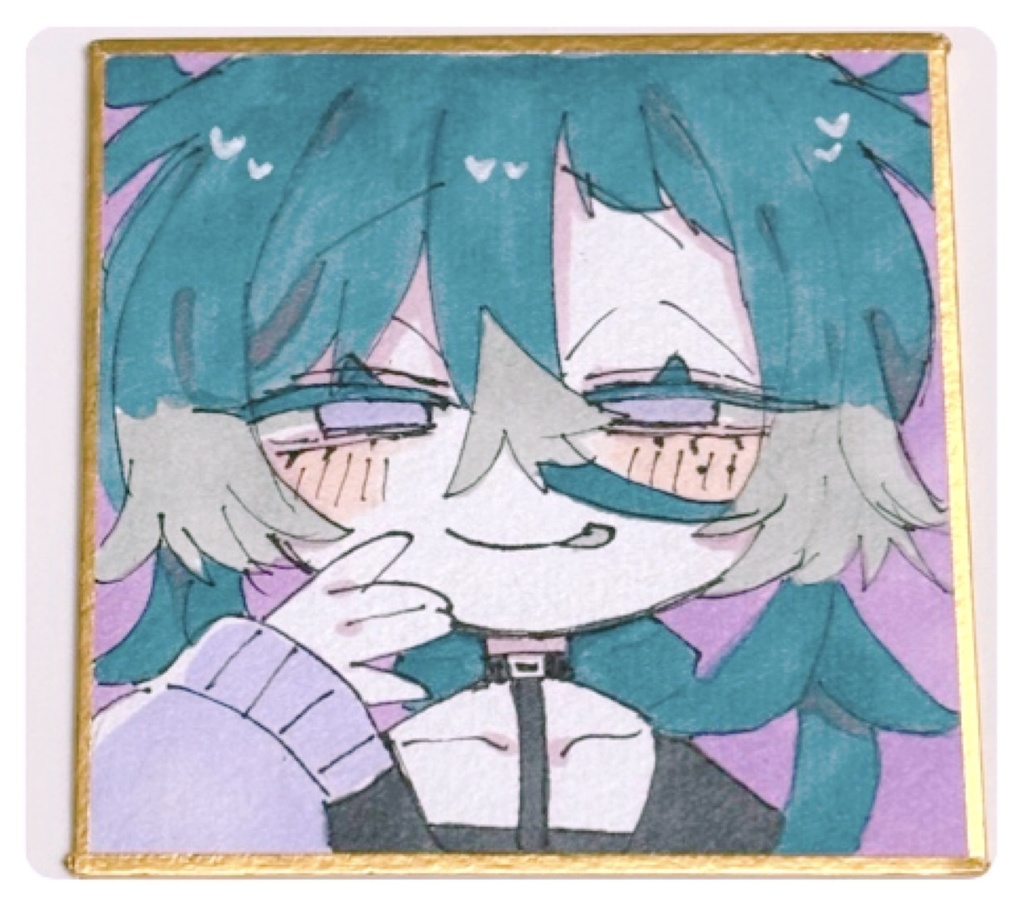 創作ボブあいらんど 手描き豆色紙 全6種