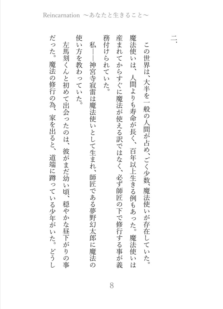 Reincarnation〜あなたと生きること〜