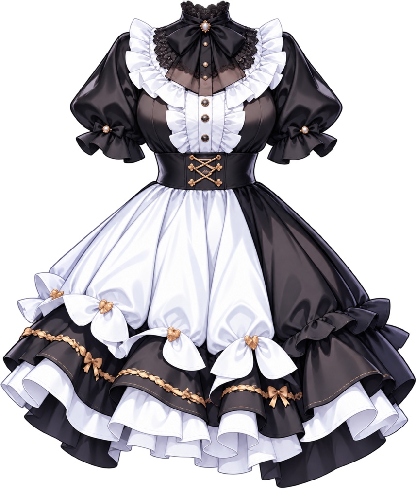 メイド服風と、靴