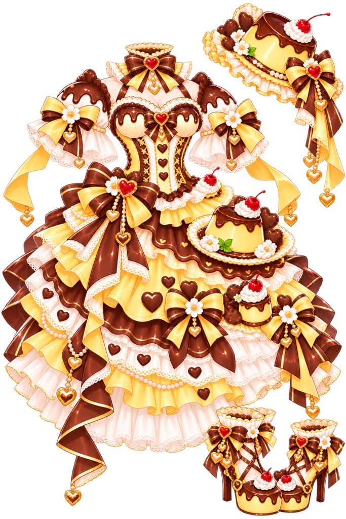 仮装に使える、プリンドレスセット