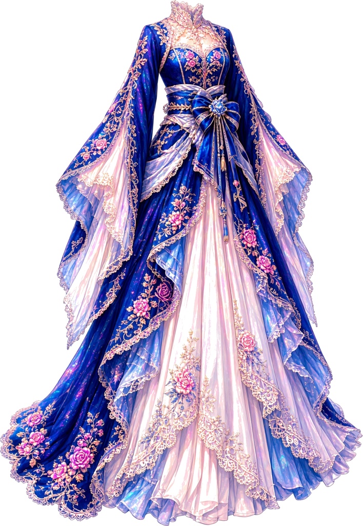 中世風の和洋ドレス仮装素材