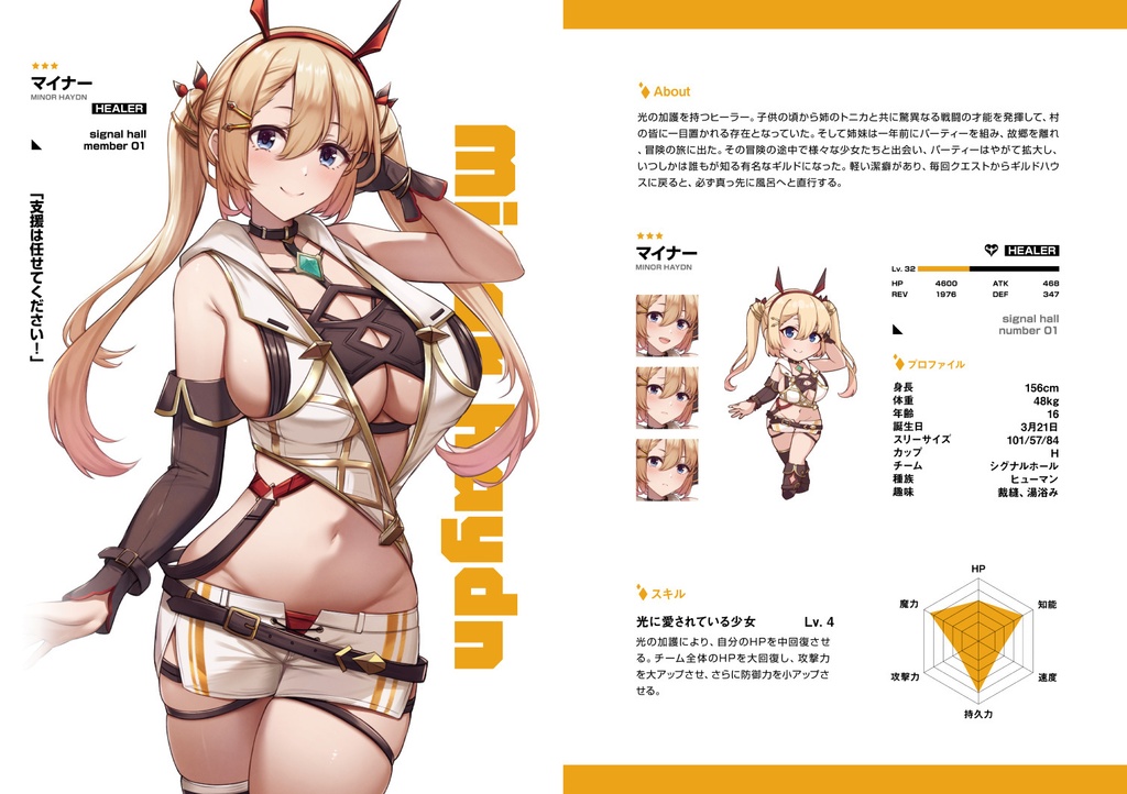 冒険少女ギルド・キャラクター設定資料集 会場限定セット