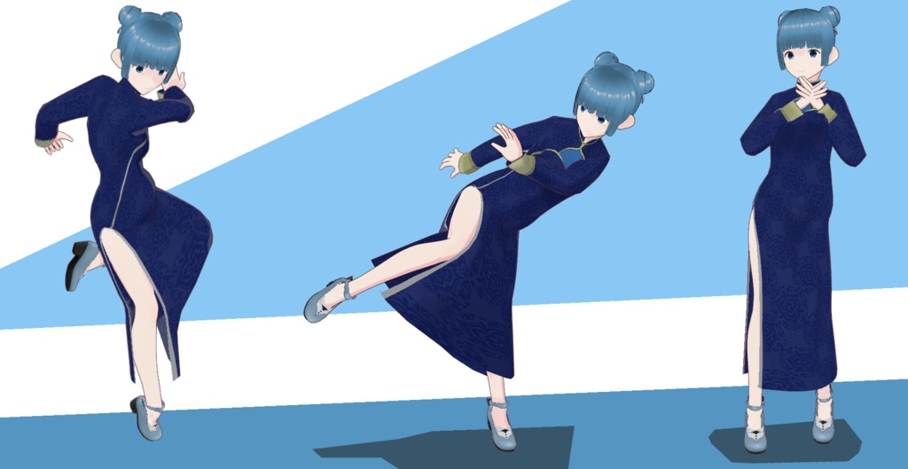 Vroid 衣装 チャイナ服(カスタムアイテムVRoid Studio)