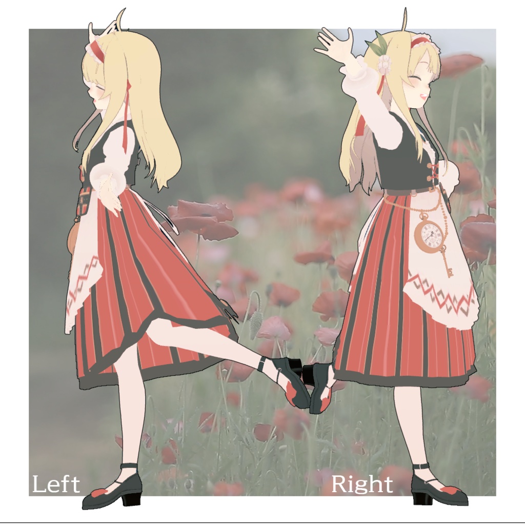 【PC版+Quest版】3Dモデル『SALLA.R』(サラ)