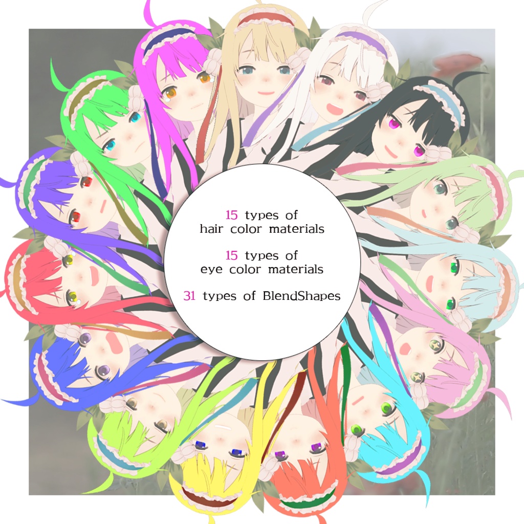 【PC版+Quest版】3Dモデル『SALLA.R』(サラ)