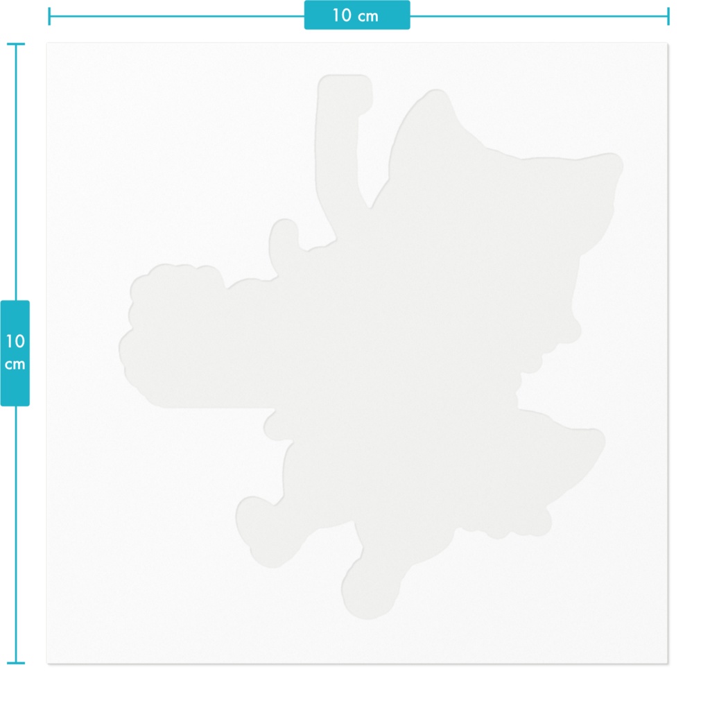 ユノン(ゆらゆらサバイバー)ステッカー100×100(mm)
