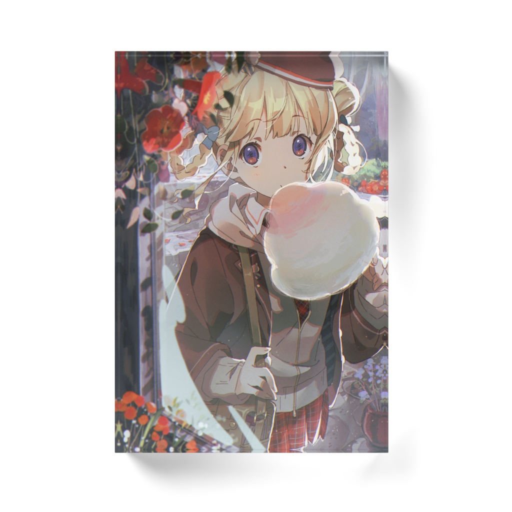 アクリルブロック「わたあめちゃん」