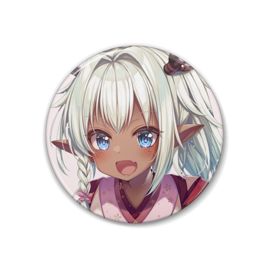 青龍アオイ一周年記念シチュエーションボイスイラスト缶バッチ 38mm