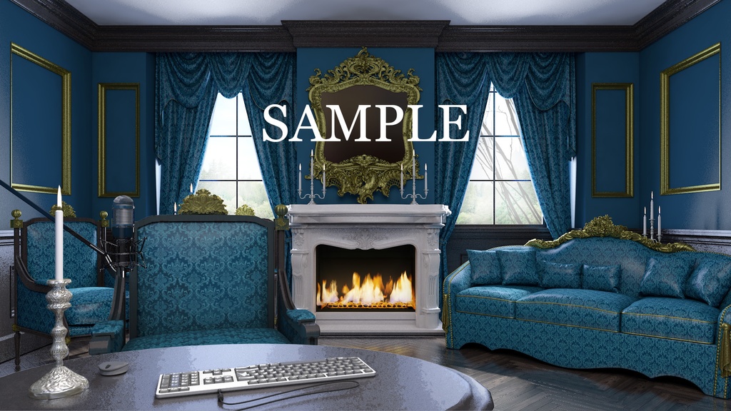 【動く背景】ハロウィンバージョン付ゴシックルーム