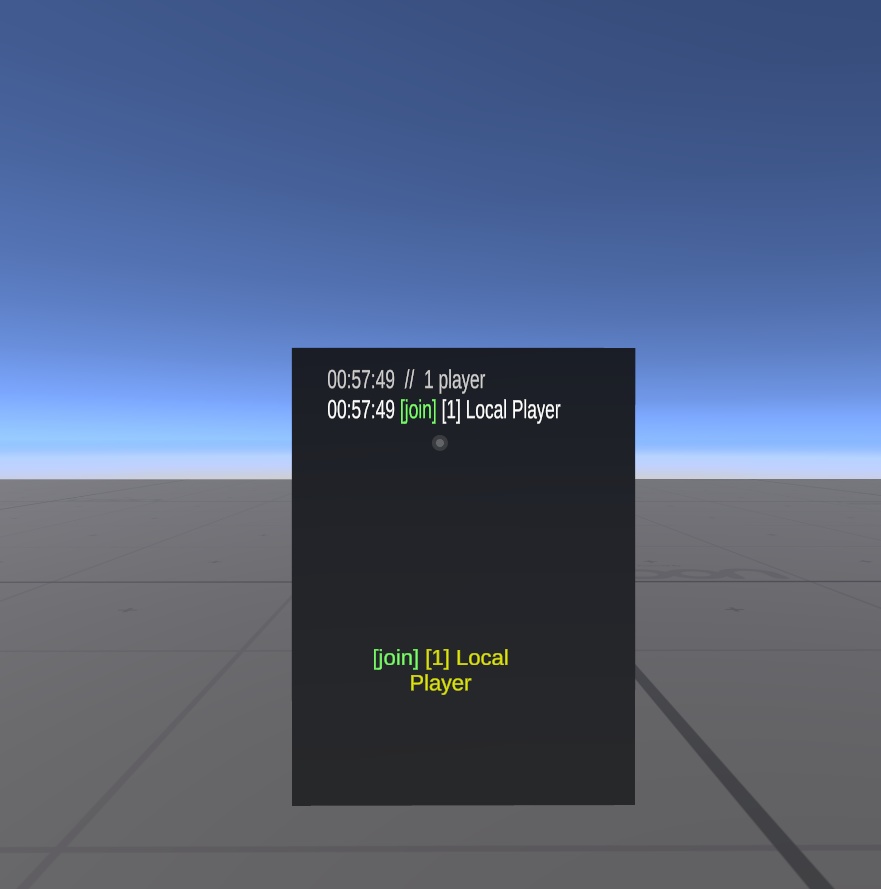 VRChat向け 入退出通知・ログ表示ギミック