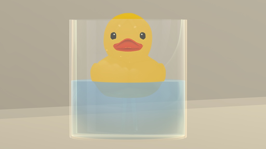 あひるグラス（VRC対応）　Duck Glass for VRChat