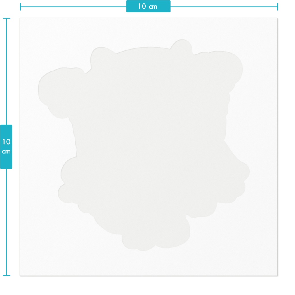 左手で描いたシール