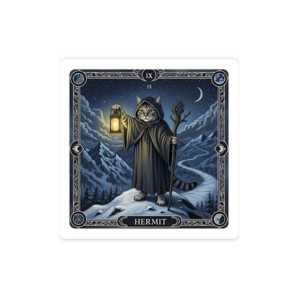 【猫タロット】HERMIT
