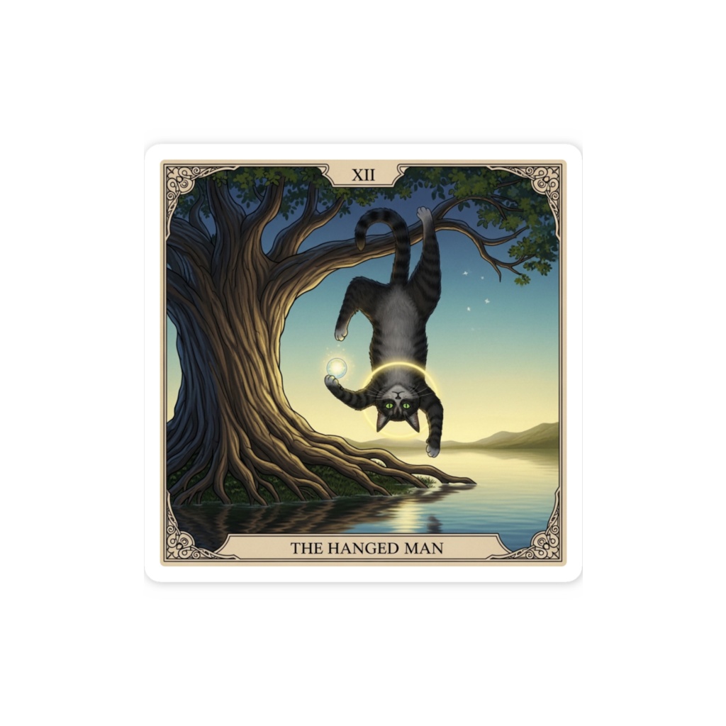 【猫タロット】THE HANGED MAN
