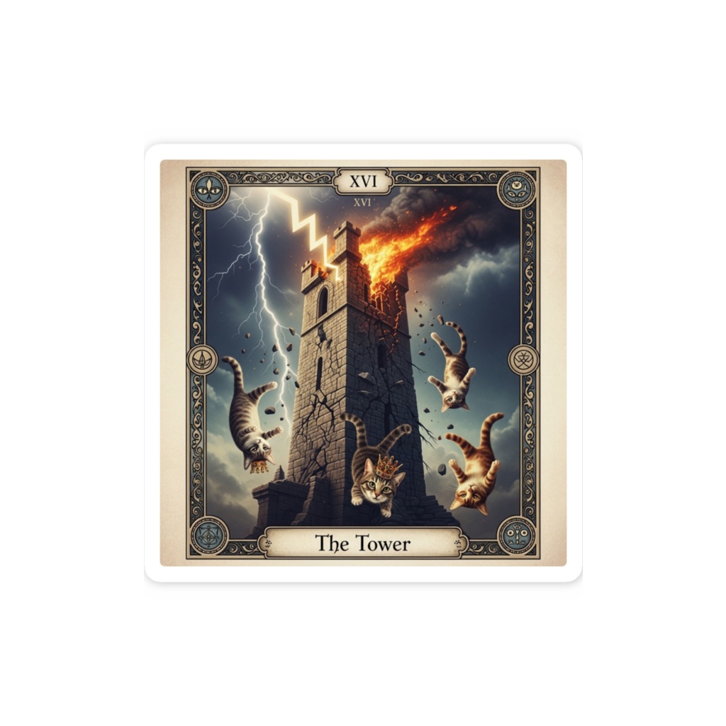 【猫タロット】THE TOWER