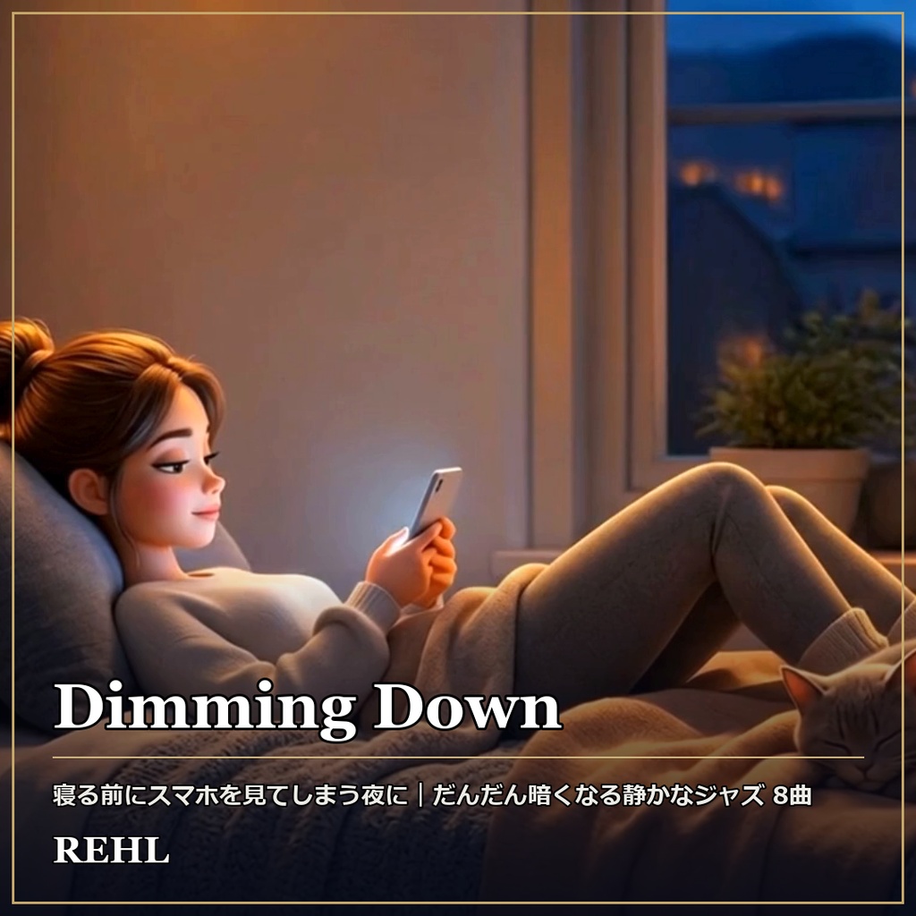 【著作権フリーBGM】だんだん暗くなる静かなジャズ 8曲|睡眠・作業・カフェ用 Dimming Down