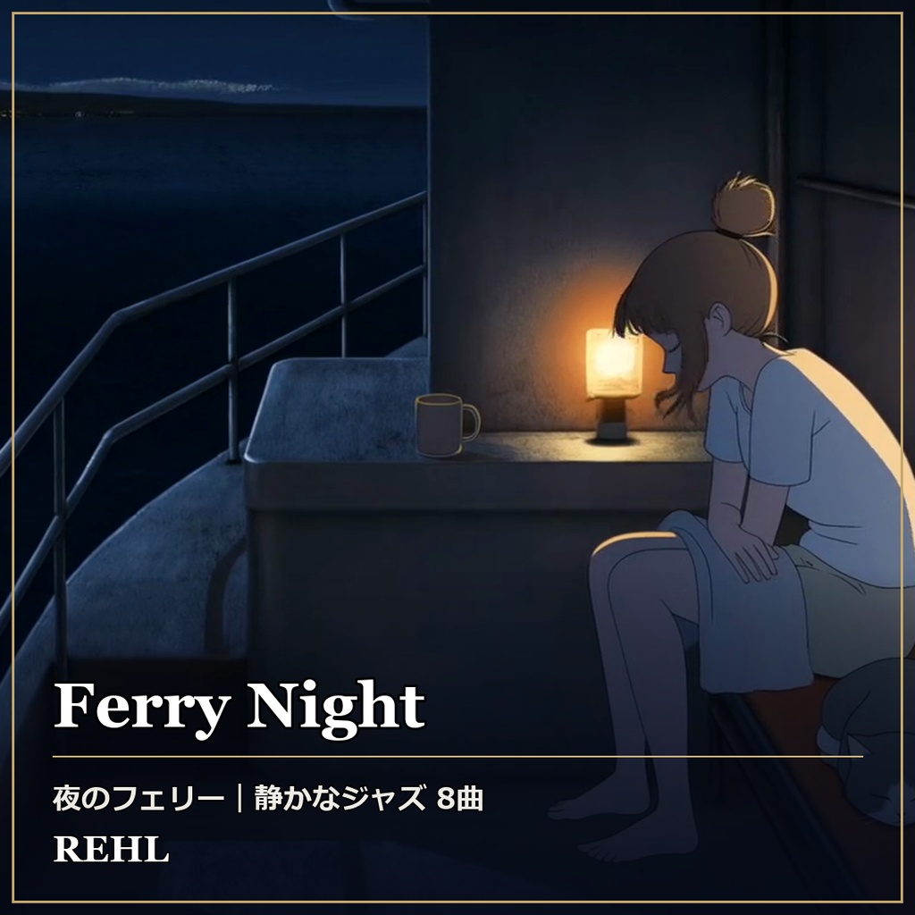 【著作権フリーBGM】夜のフェリー・静かなジャズ 8曲 第6集｜睡眠・作業・店舗用 Ferry Night