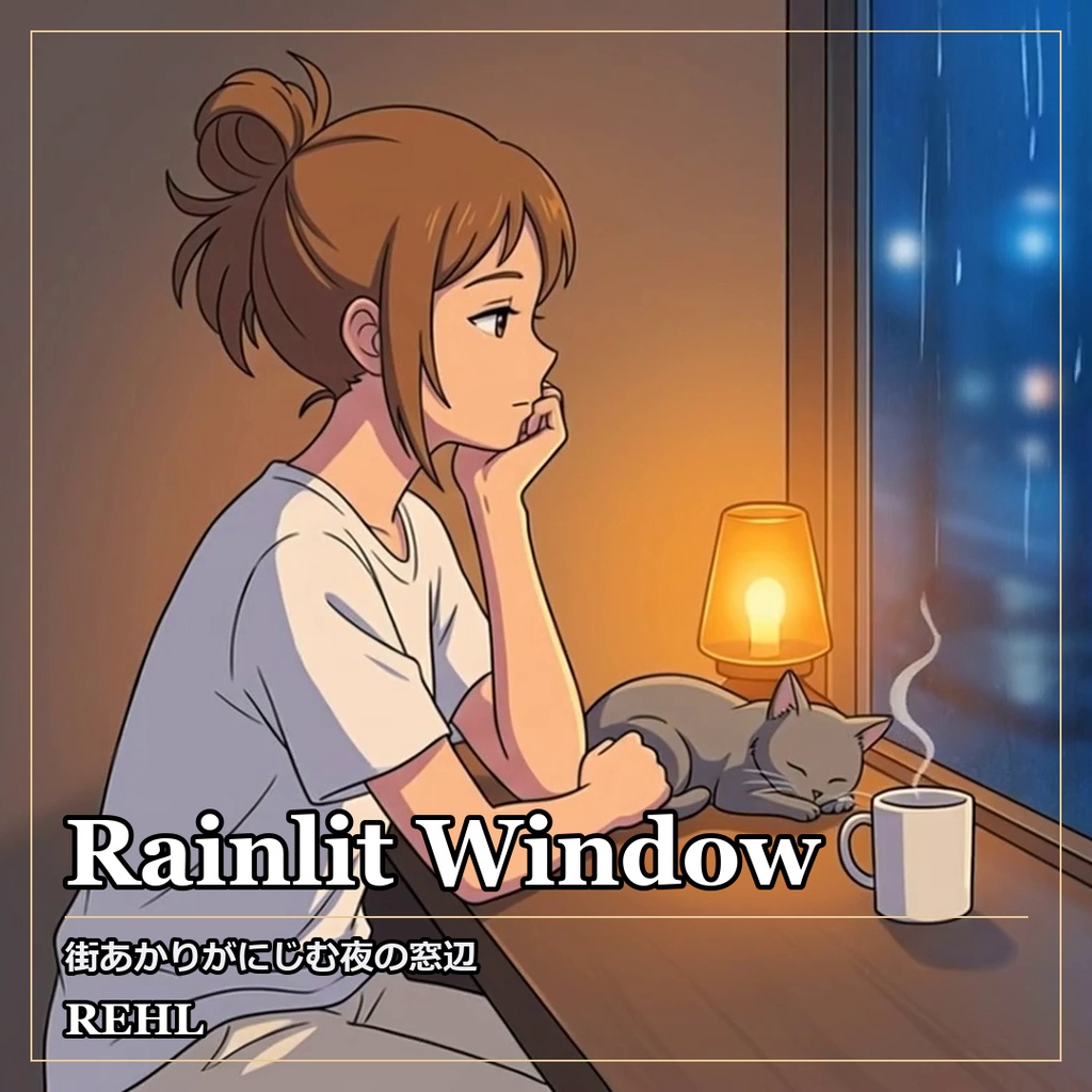 【著作権フリーBGM】街あかりがにじむ夜の窓辺 - Rainlit Window / カフェ・ジャズ Lo-fi 8曲