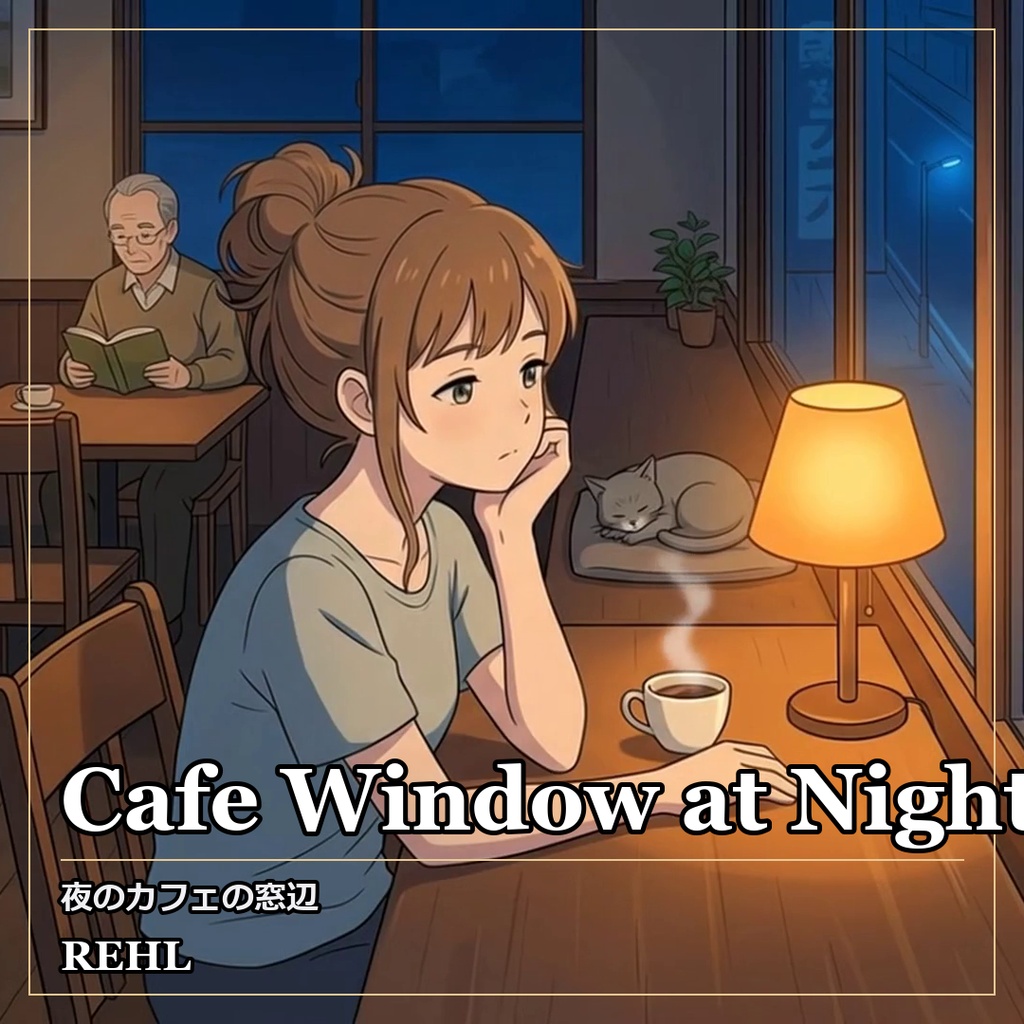 【著作権フリーBGM】夜のカフェの窓辺 - Cafe Window at Night / カフェ・ジャズ Lo-fi 8曲