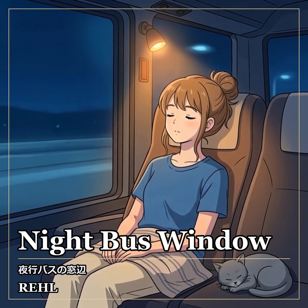 【著作権フリーBGM】夜行バスの窓辺 - Night Bus Window / カフェ・ジャズ Lo-fi 8曲