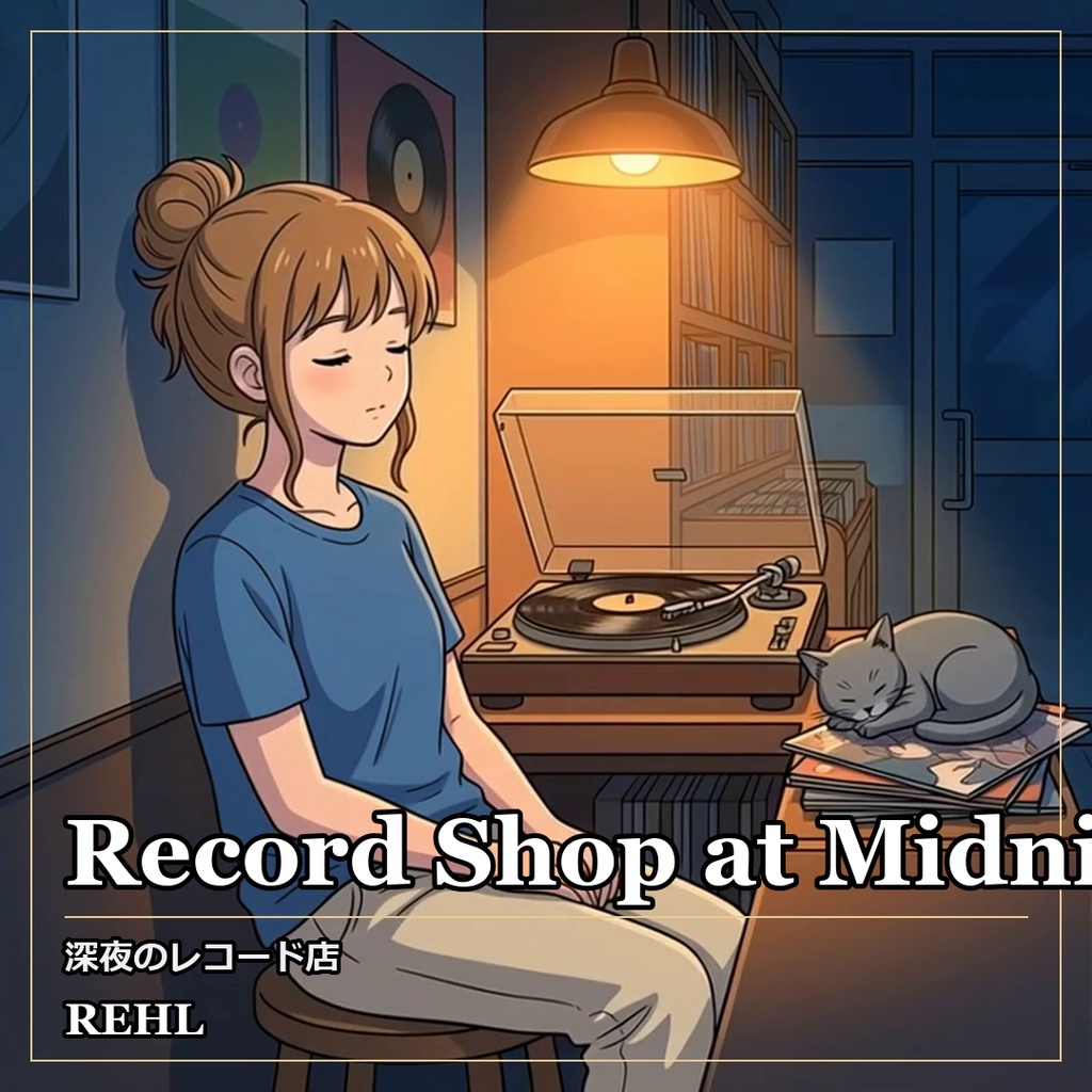 【著作権フリーBGM】深夜のレコード店 - Record Shop at Midnight / カフェ・ジャズ Lo-fi 8曲
