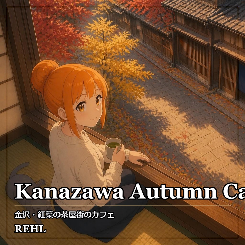 【著作権フリーBGM】配信・動画のためのカフェジャズ 8曲《金沢・紅葉の茶屋街のカフェ》｜作業・勉強・待機／商用利用OK