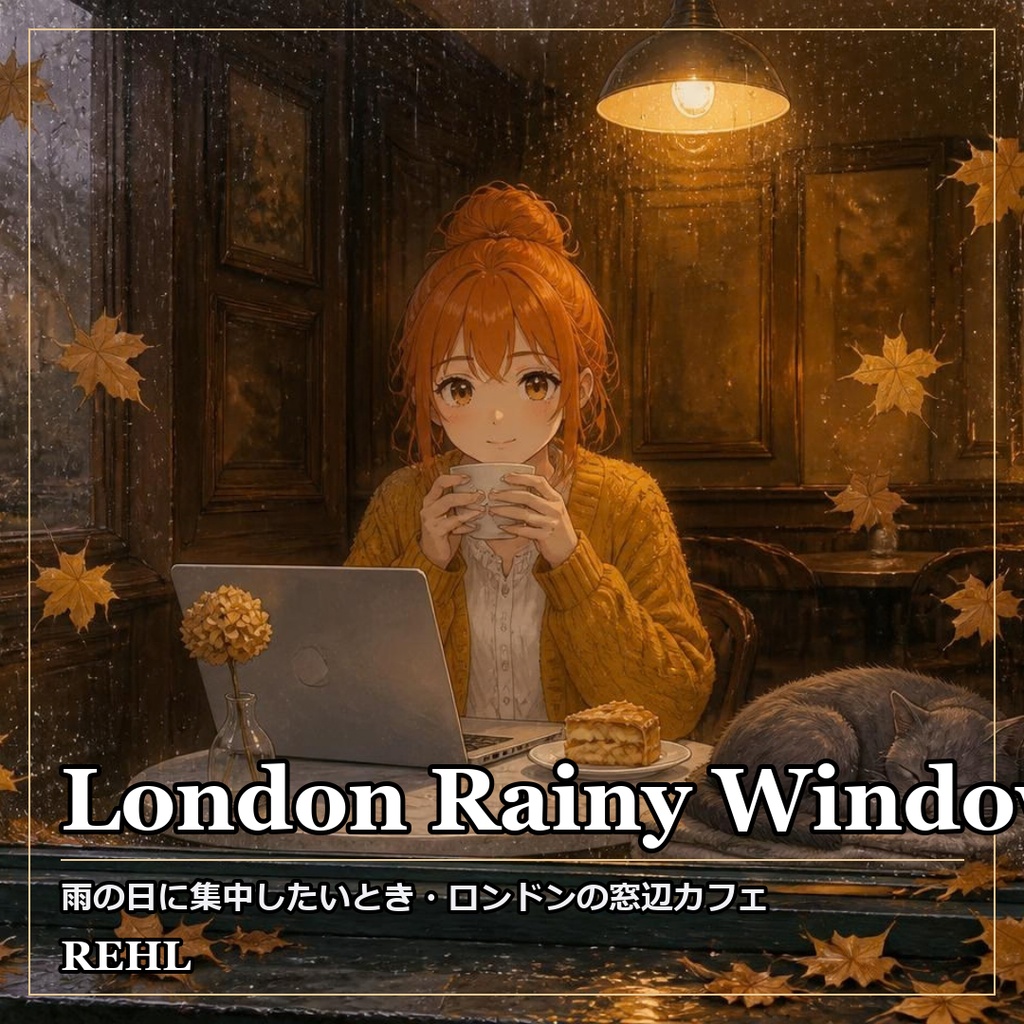 【著作権フリーBGM】集中したいときのカフェLo-fi 8曲《ロンドンの窓辺カフェ》｜作業・勉強・配信／商用利用OK