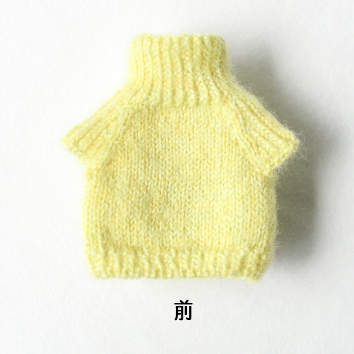 【編み図PDF】ねんどーる・オビツ11サイズ 半袖ハイネックセーター