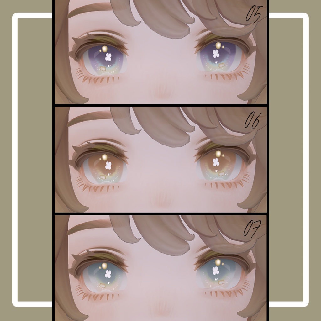 🌟販売セール🌟 Four-leaf Eye Texture【Marycia‐マリシア専用】