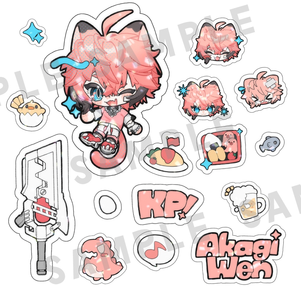 【非公式】ロウウェンホログラムダイカットステッカー